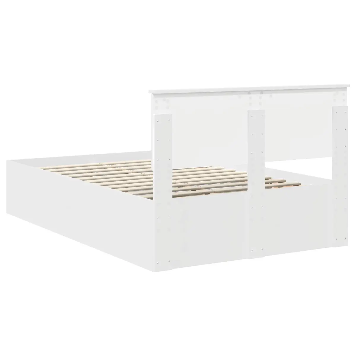 White Bed Frame with Headboard, Easy Care