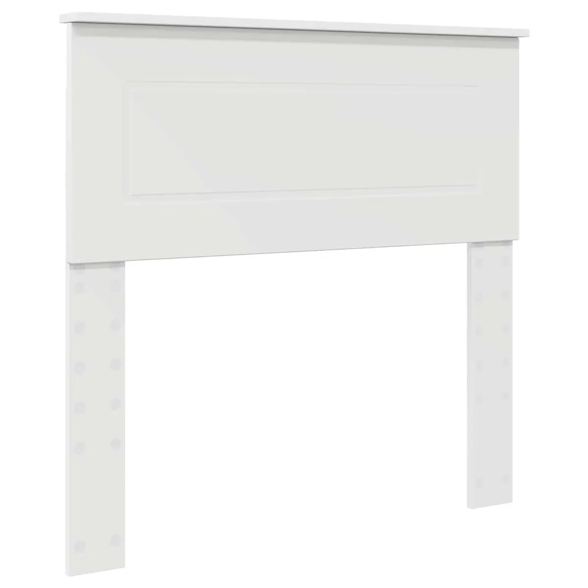 White Bed Frame with Headboard 90 x 190 cm