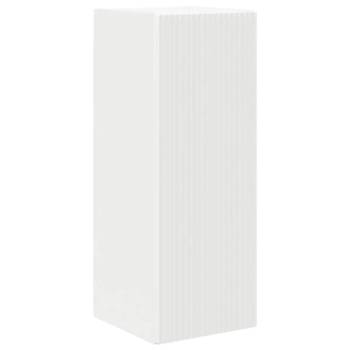 TV Cabinet Set Modern White 8 Piece Engineered Wood Entertainment Storage Furniture