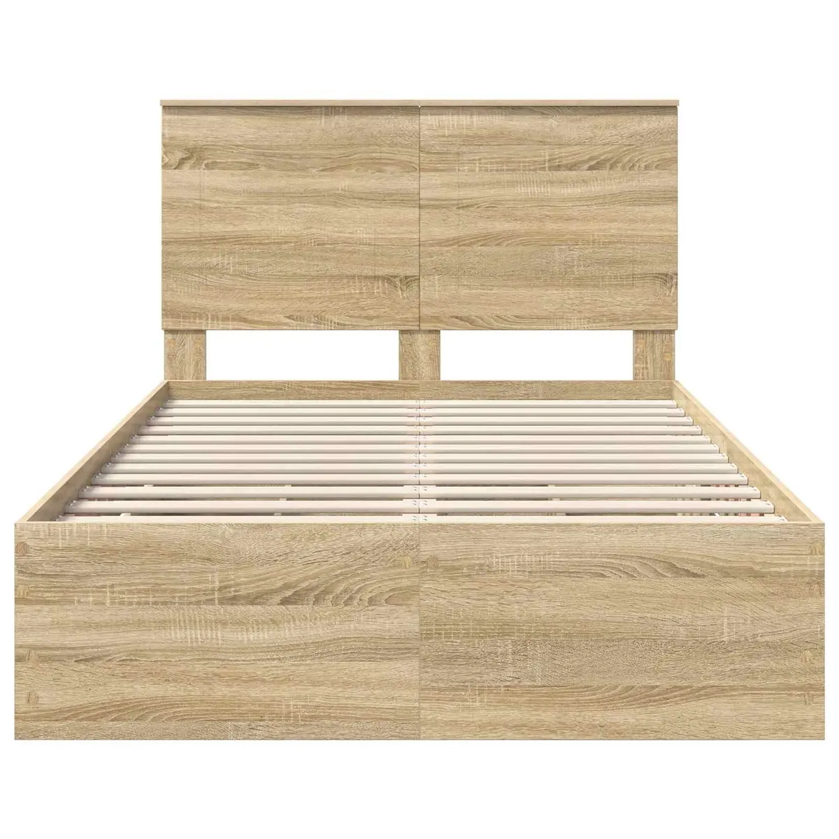 Sonoma Oak Bed Frame with Storage Drawer 135 x 190 cm