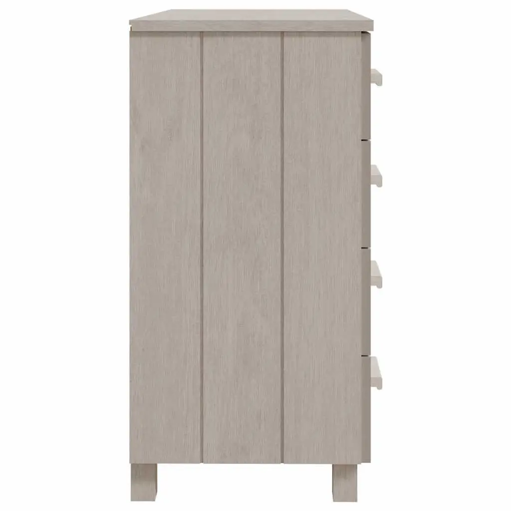White Sideboard Buffet 79x40x80 cm Solid Pine Wood Drawer Cabinet Highboard