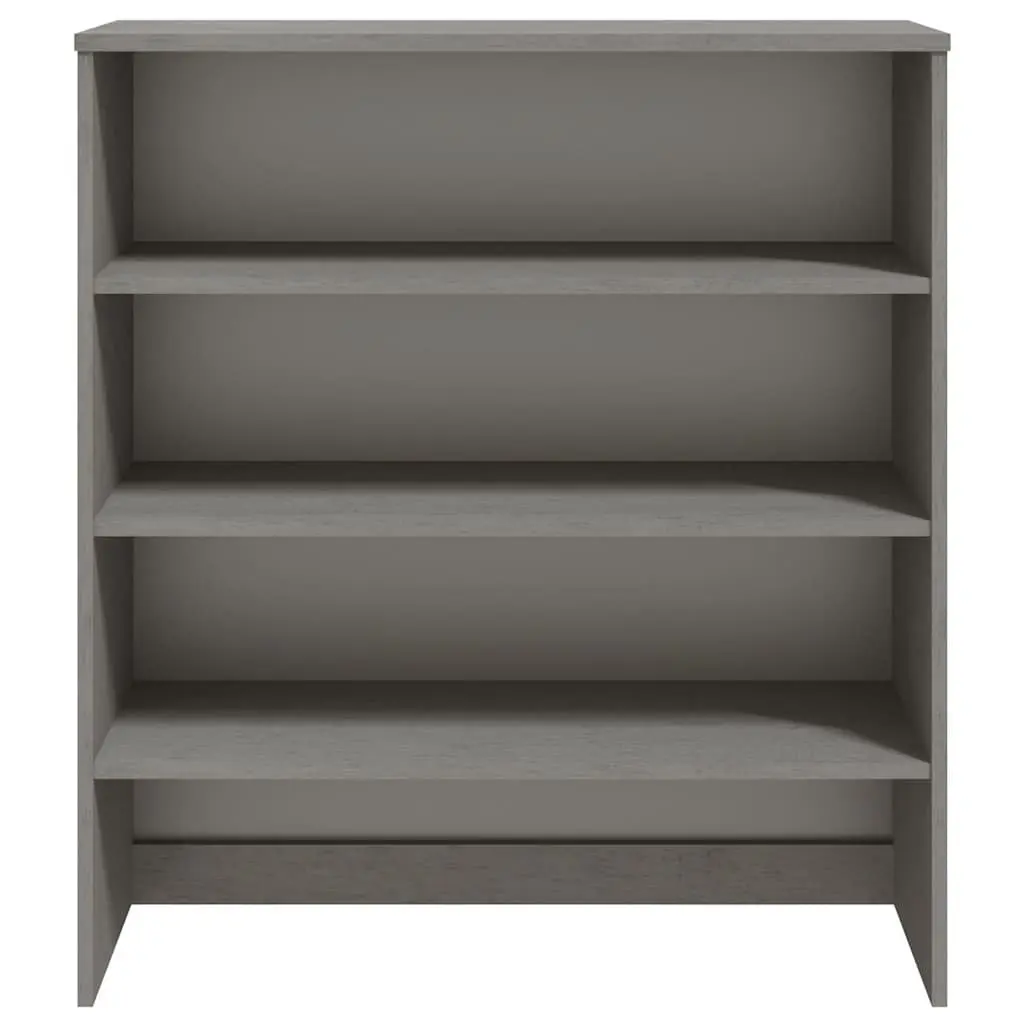 Highboard Top Sideboard Cabinet Topper 90x30x100cm Light Grey Storage Shelves
