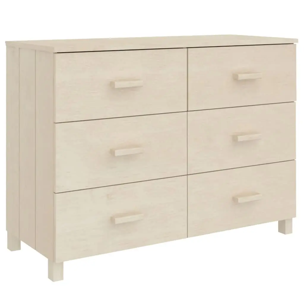 Honey Brown Wooden Sideboard Buffet Cabinet
