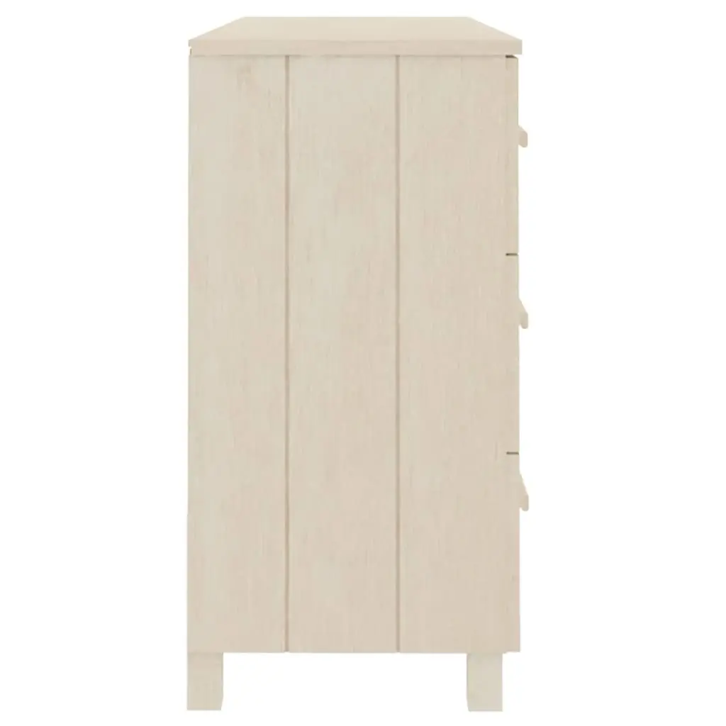 Honey Brown Wooden Sideboard Buffet Cabinet