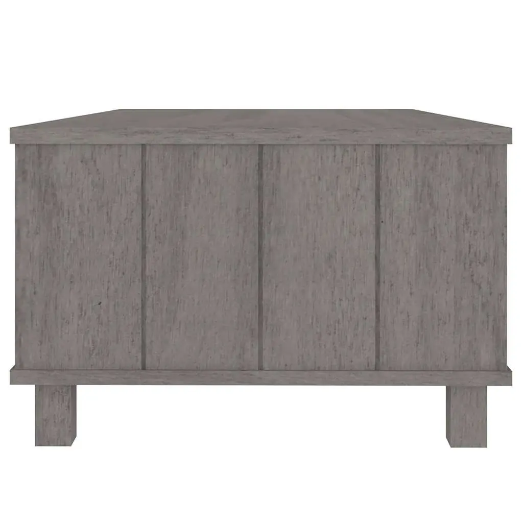 Grey Wooden Coffee Table with Storage Drawer