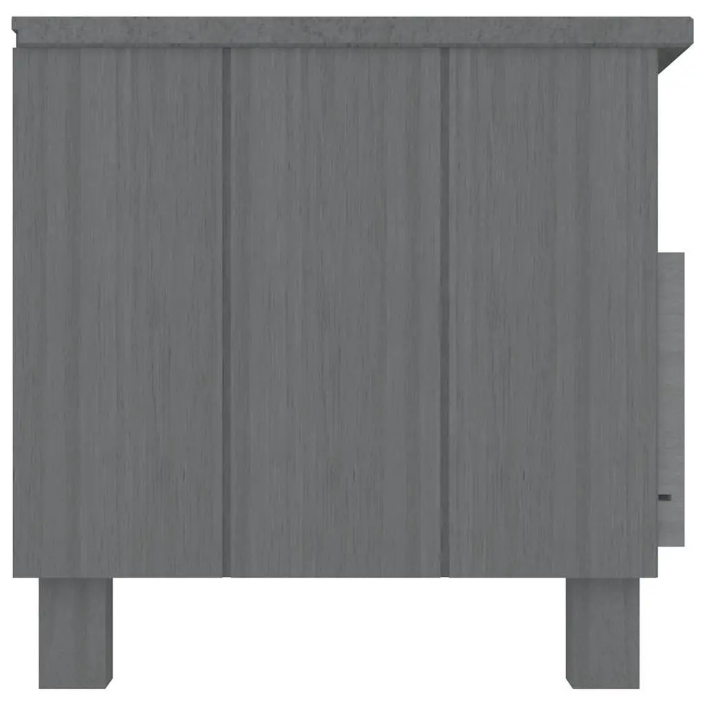 Grey Wooden TV Cabinet with Sliding Drawers