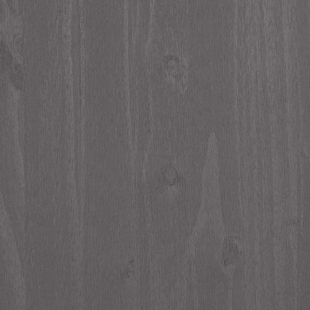 Grey Solid Wood Pine TV Cabinet with Storage Drawers