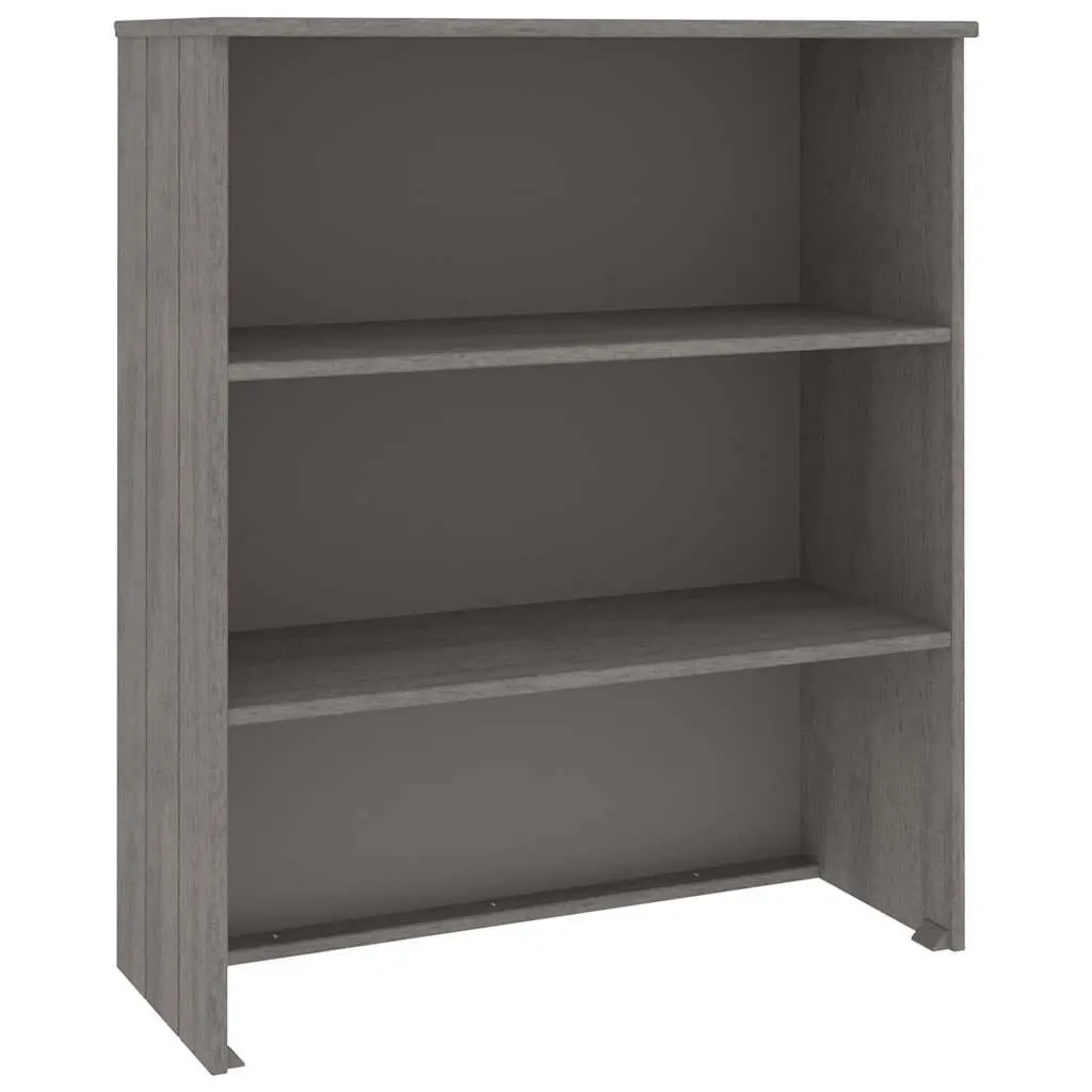 Highboard Top Light Grey 85x35x100cm Solid Pine Wood Cabinet Topper