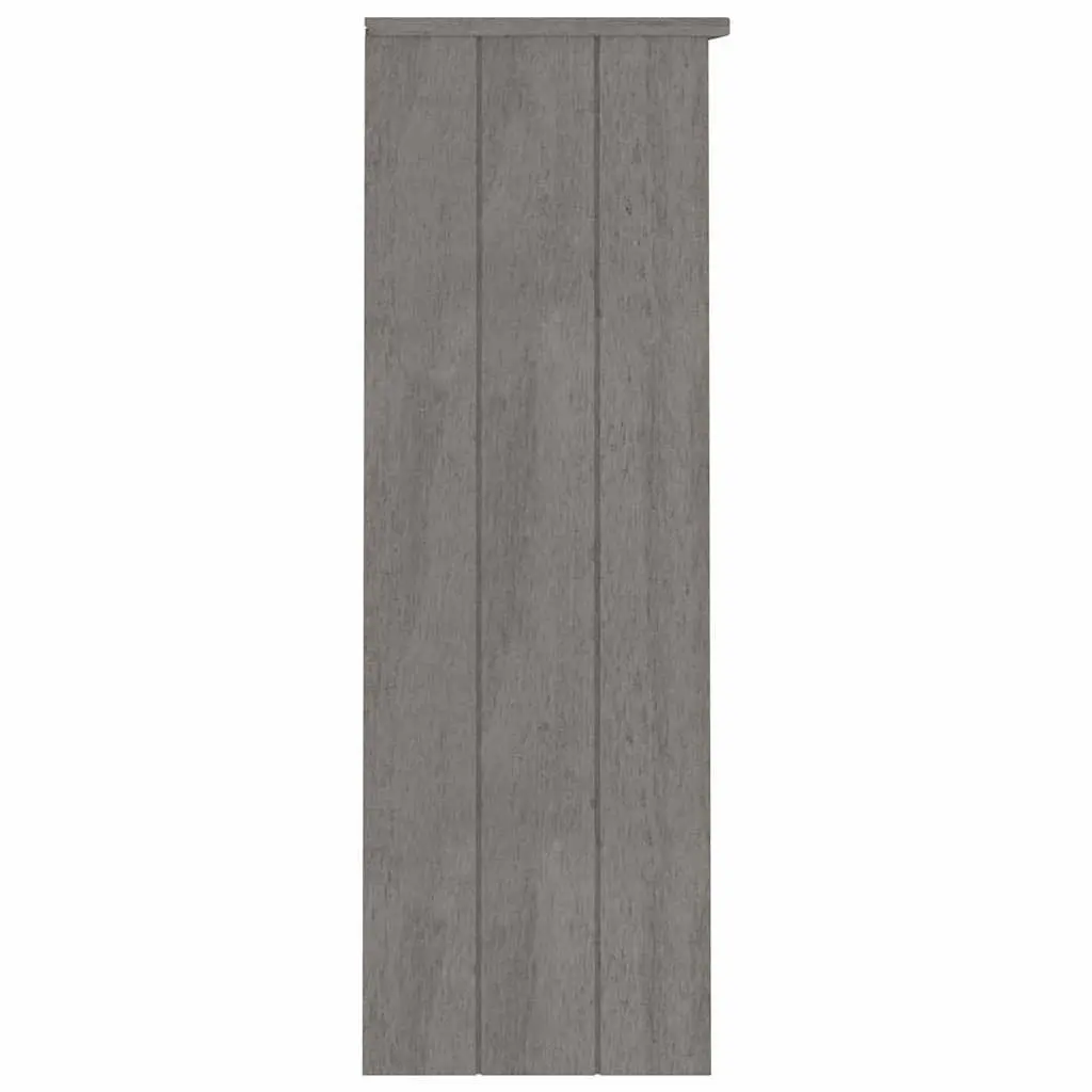 Highboard Top Light Grey 85x35x100cm Solid Pine Wood Cabinet Topper