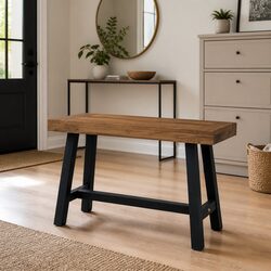 Solid Teak Wood Bench 80cm for Dining and Hallways
