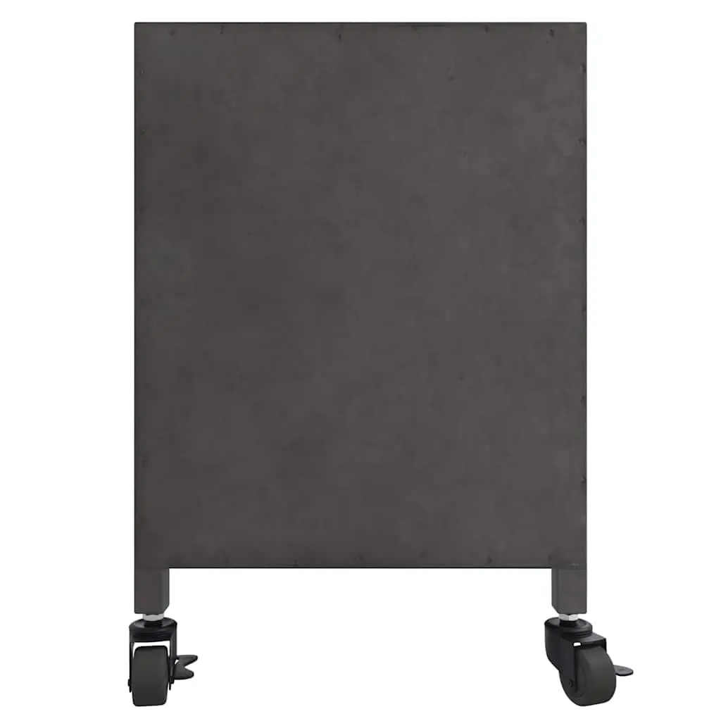 Silver TV Cabinet with Wheels 110x30x40 cm