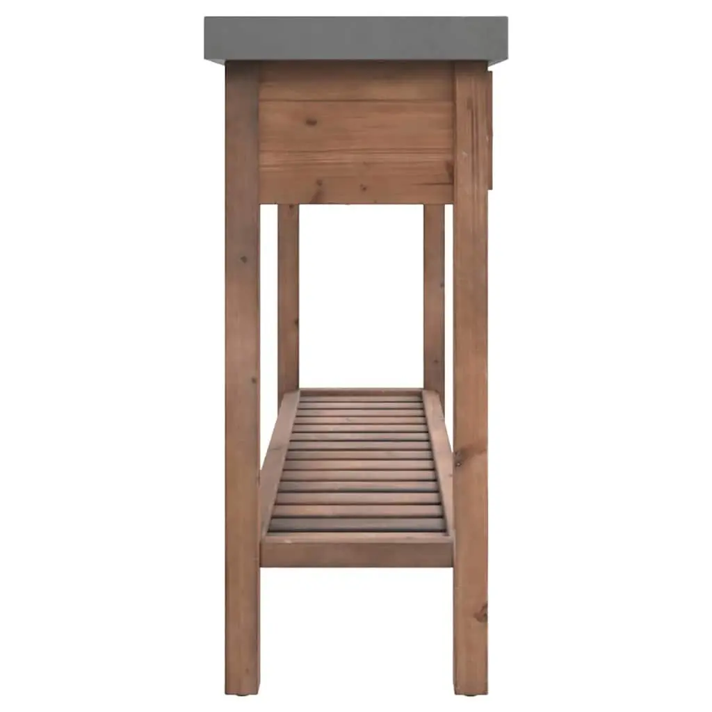 Console Table with Storage for Hallway 110x35x80 cm