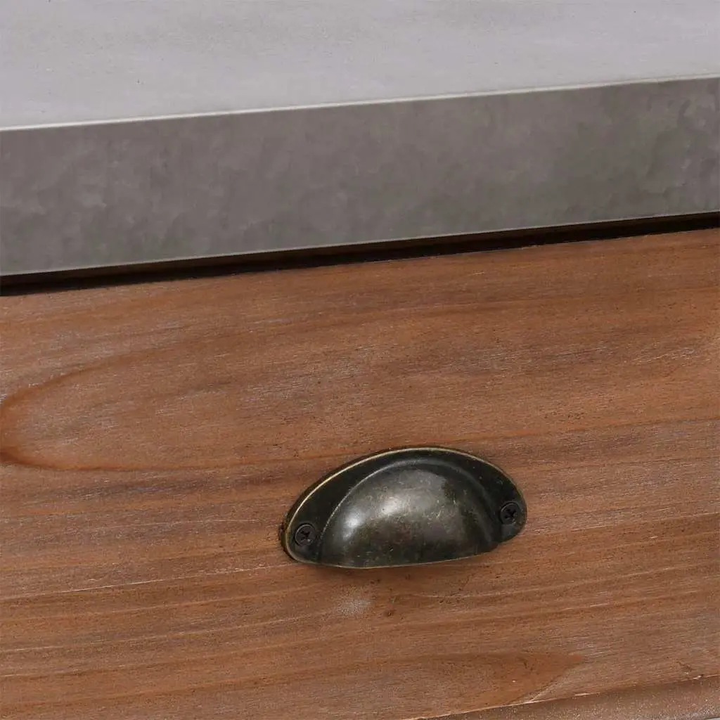 Console Table with Storage for Hallway 110x35x80 cm