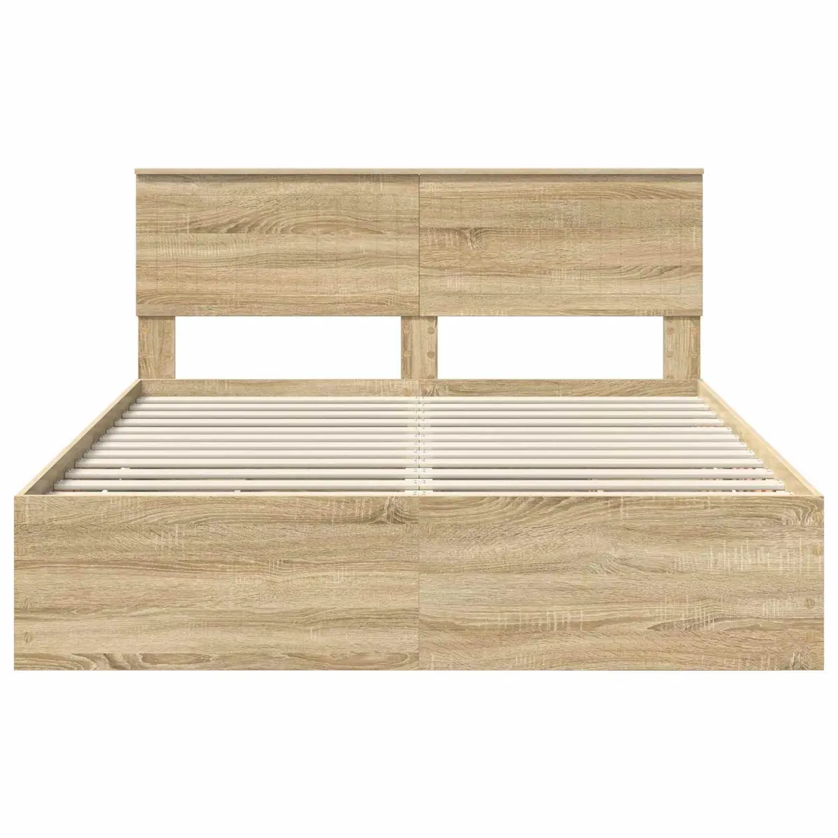 Sonoma Oak Bed Frame with Storage Drawer 150 x 200 cm