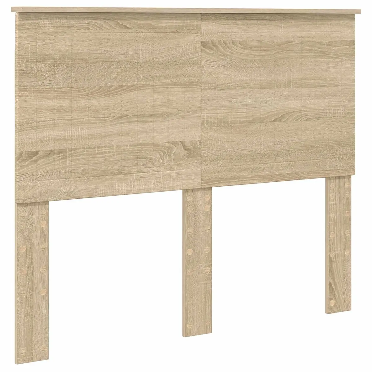 Bed Frame Sonoma Oak 135 x 190 cm Engineered Wood Platform with Drawer Storage