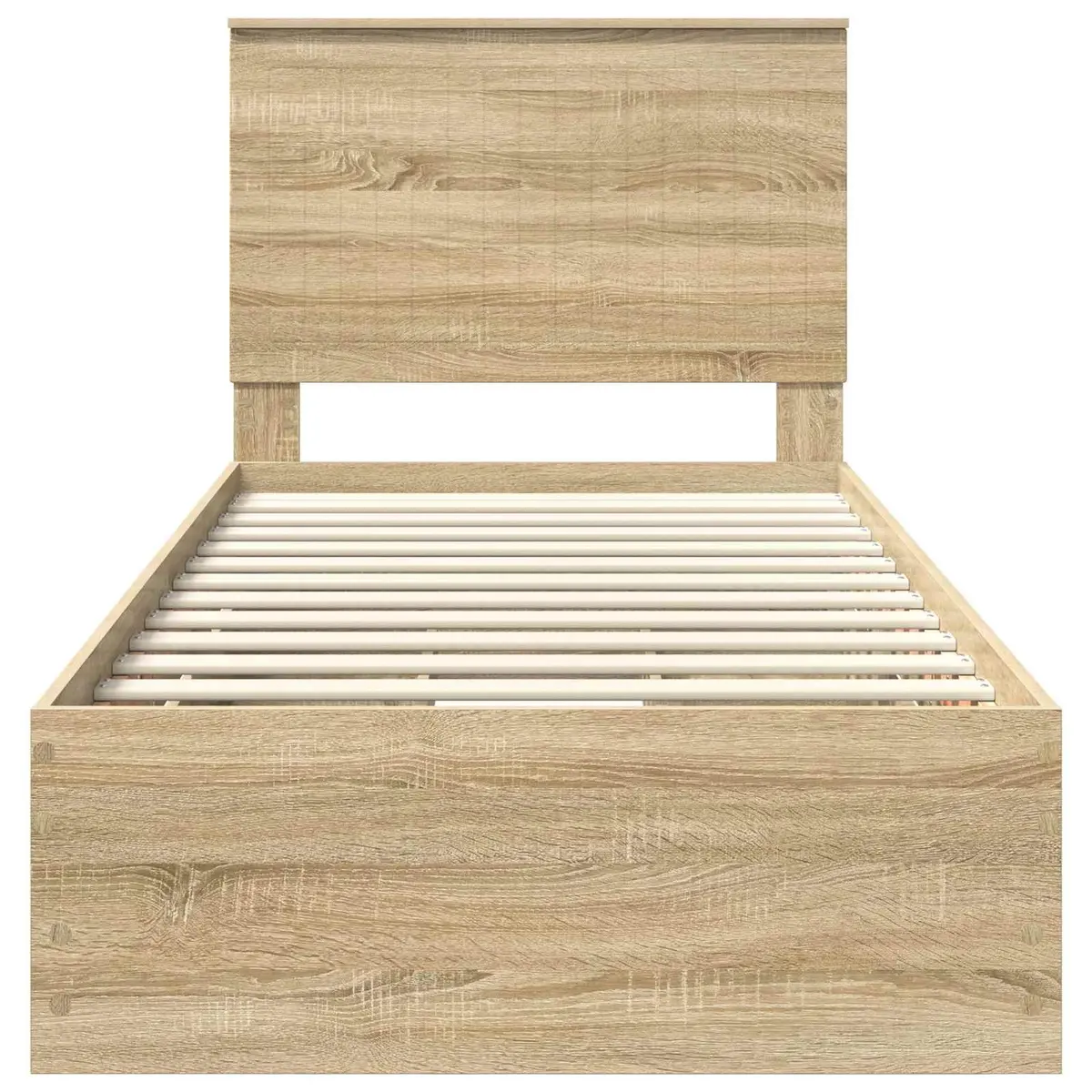 Sonoma Oak Bed Frame with Storage Drawers 90 x 190 cm