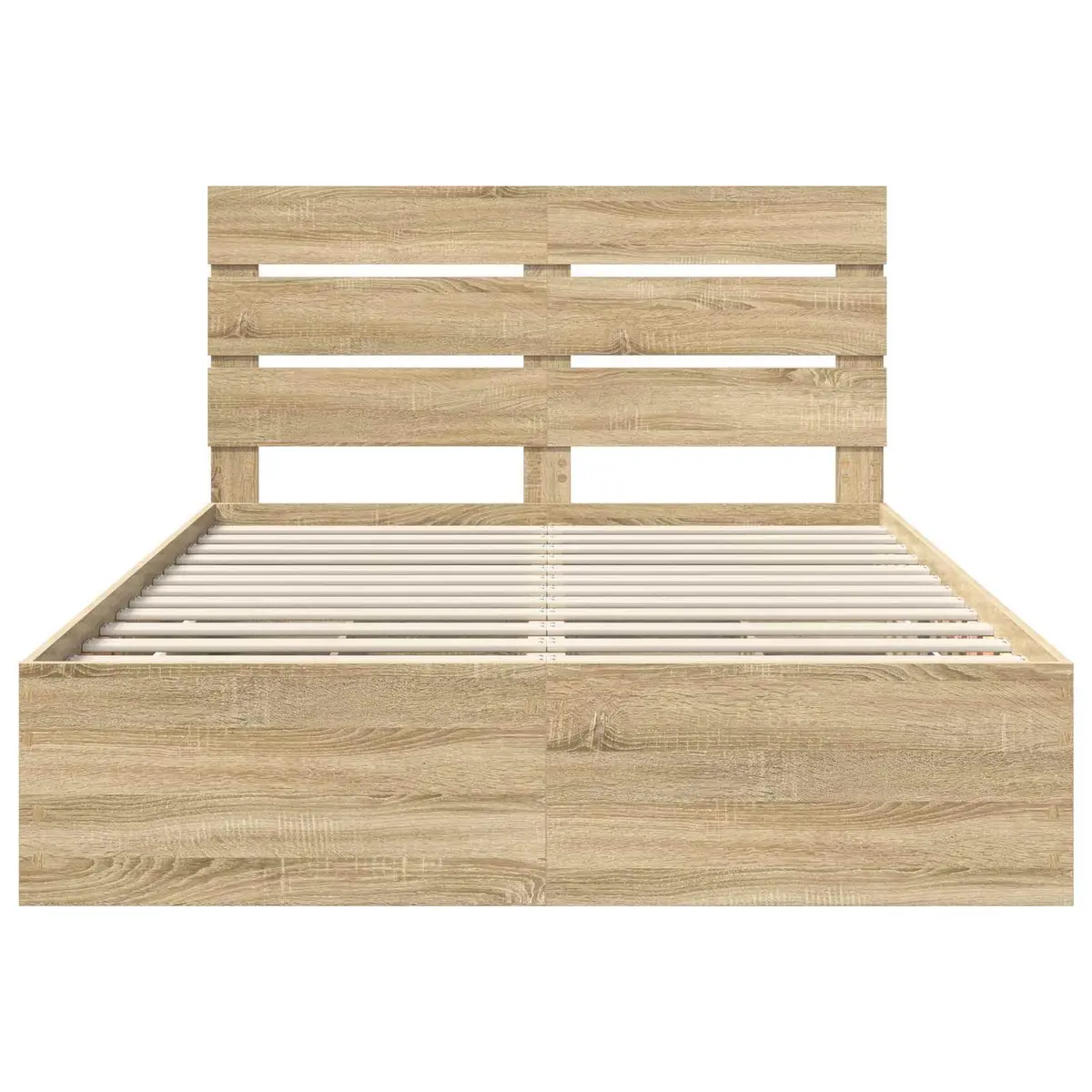 Bed Frame with Drawer Storage Sonoma Oak 150 x 200 cm Modern Bedroom Furniture