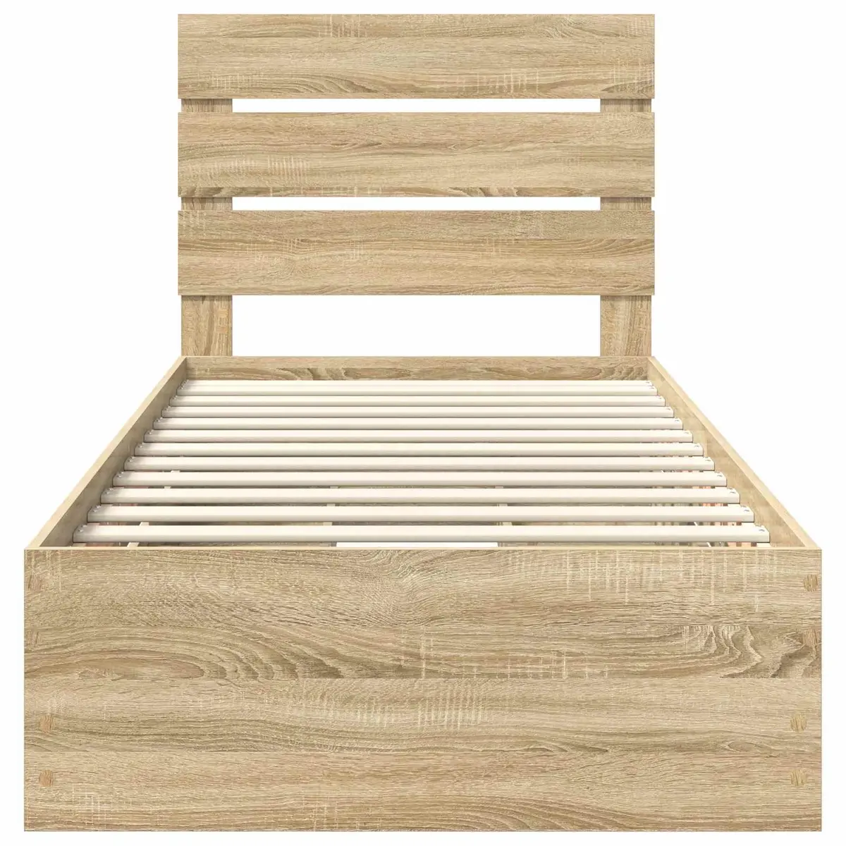 Sonoma Oak Bed Frame with Drawer Storage 90 x 190 cm
