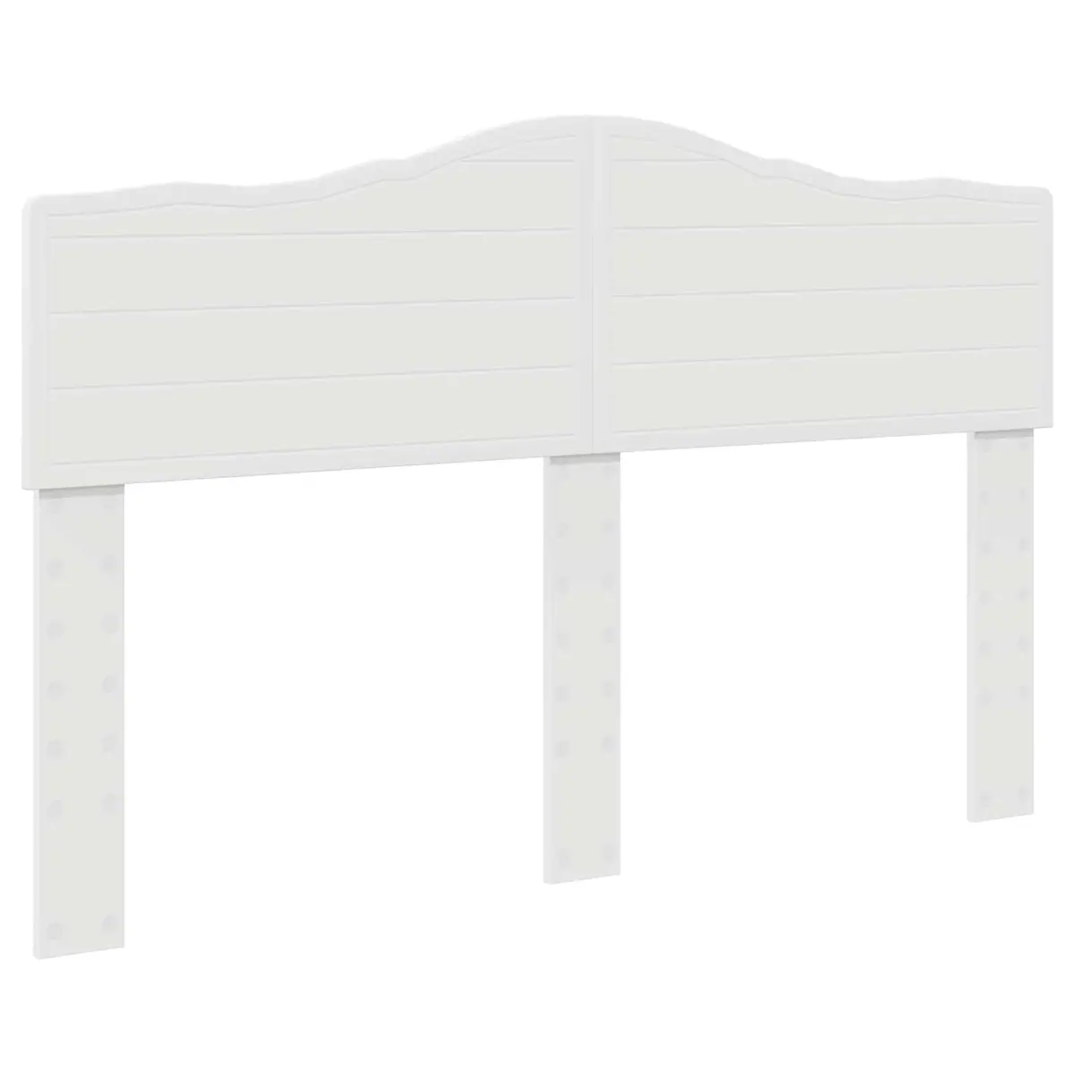 White Bed Frame with Headboard and Drawers