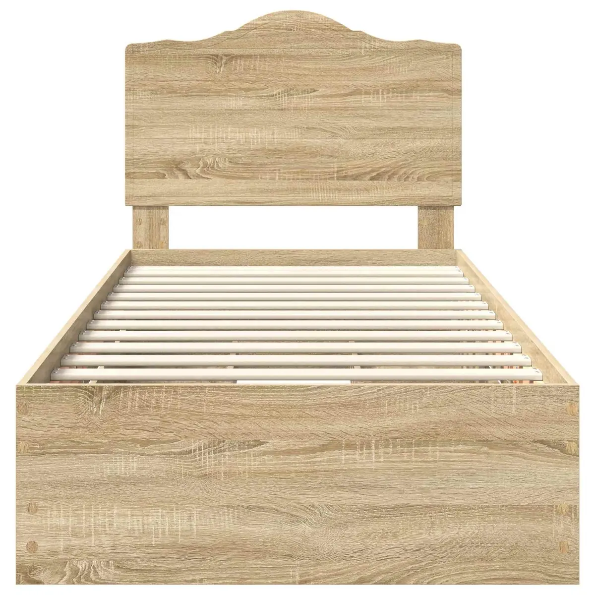 Bed Frame with Integrated Storage Drawer 90 x 190 cm