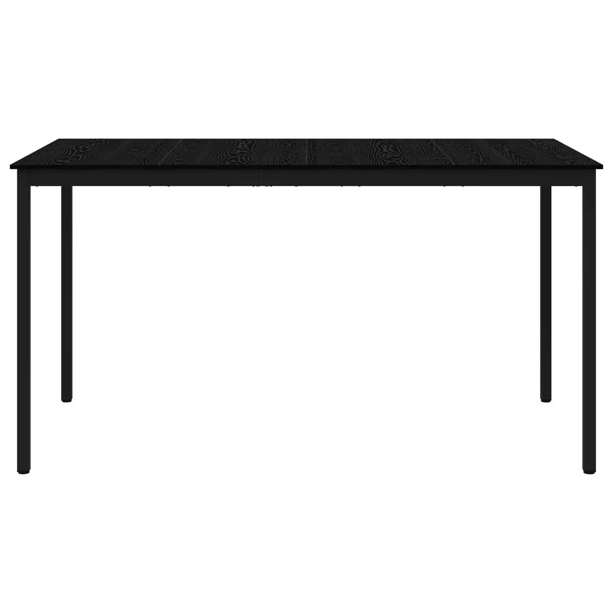 Standing Bar Table Rectangular Black Engineered Wood Kitchen Dining Room Modern