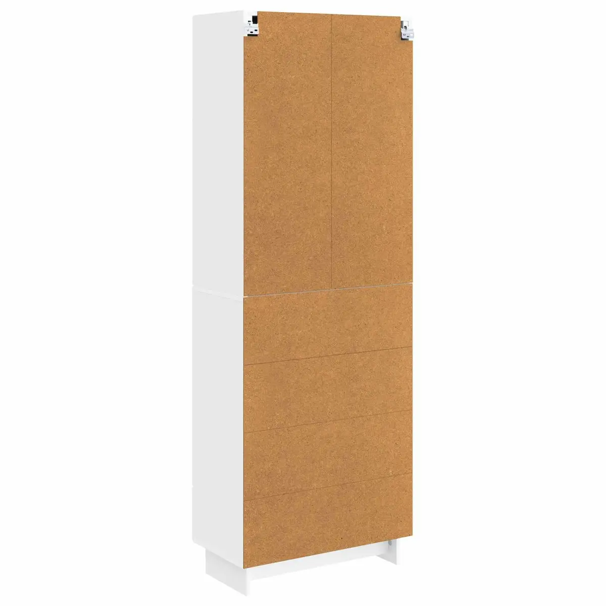 Cabinet Set 2 pcs White 66 x 34.5 x 95 cm Engineered Wood Storage Furniture