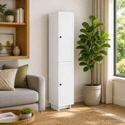 Modern White Cabinet Set for Home Organization