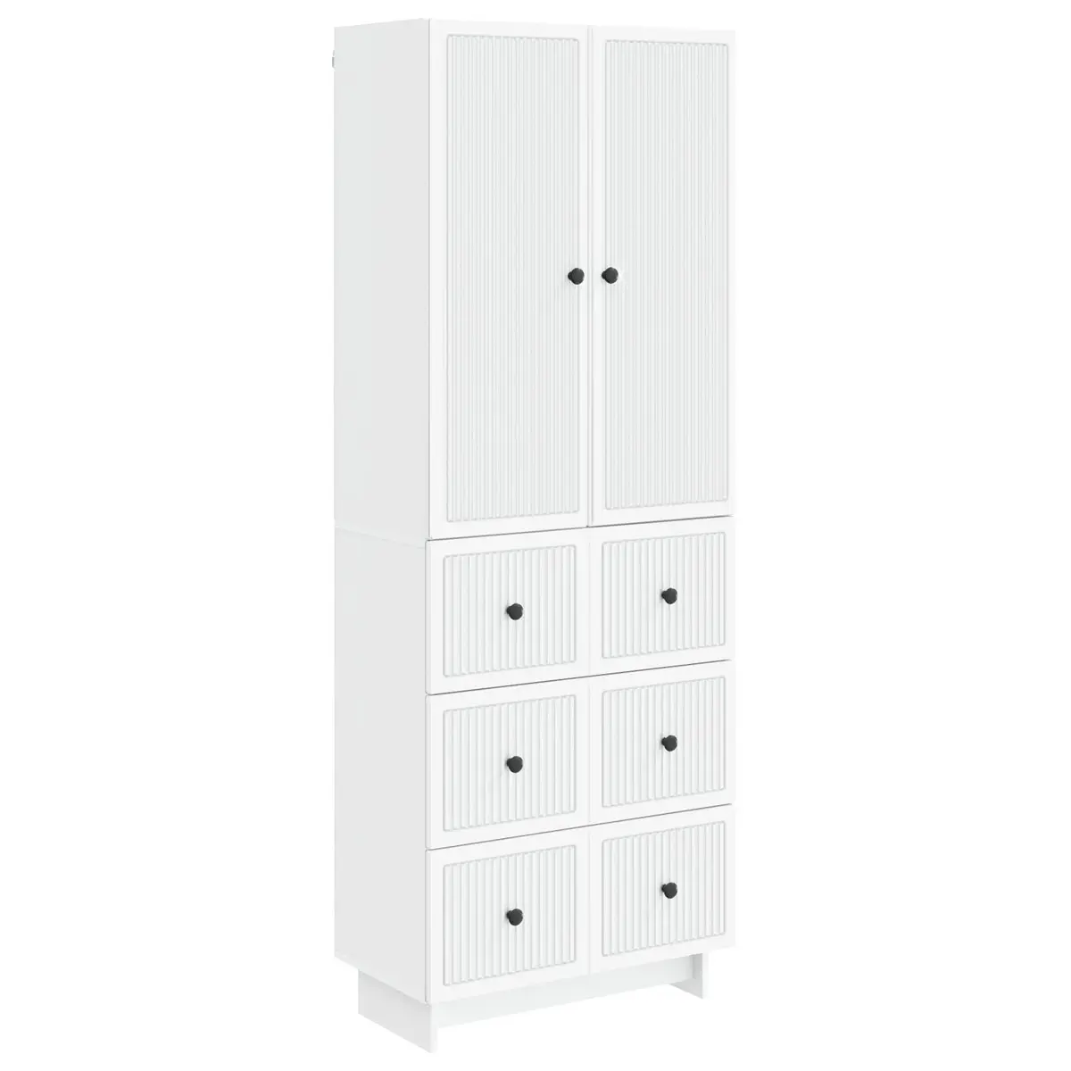 Engineered Wood Cabinet Set 2 Piece Storage Furniture Indoor Outdoor Home Garden