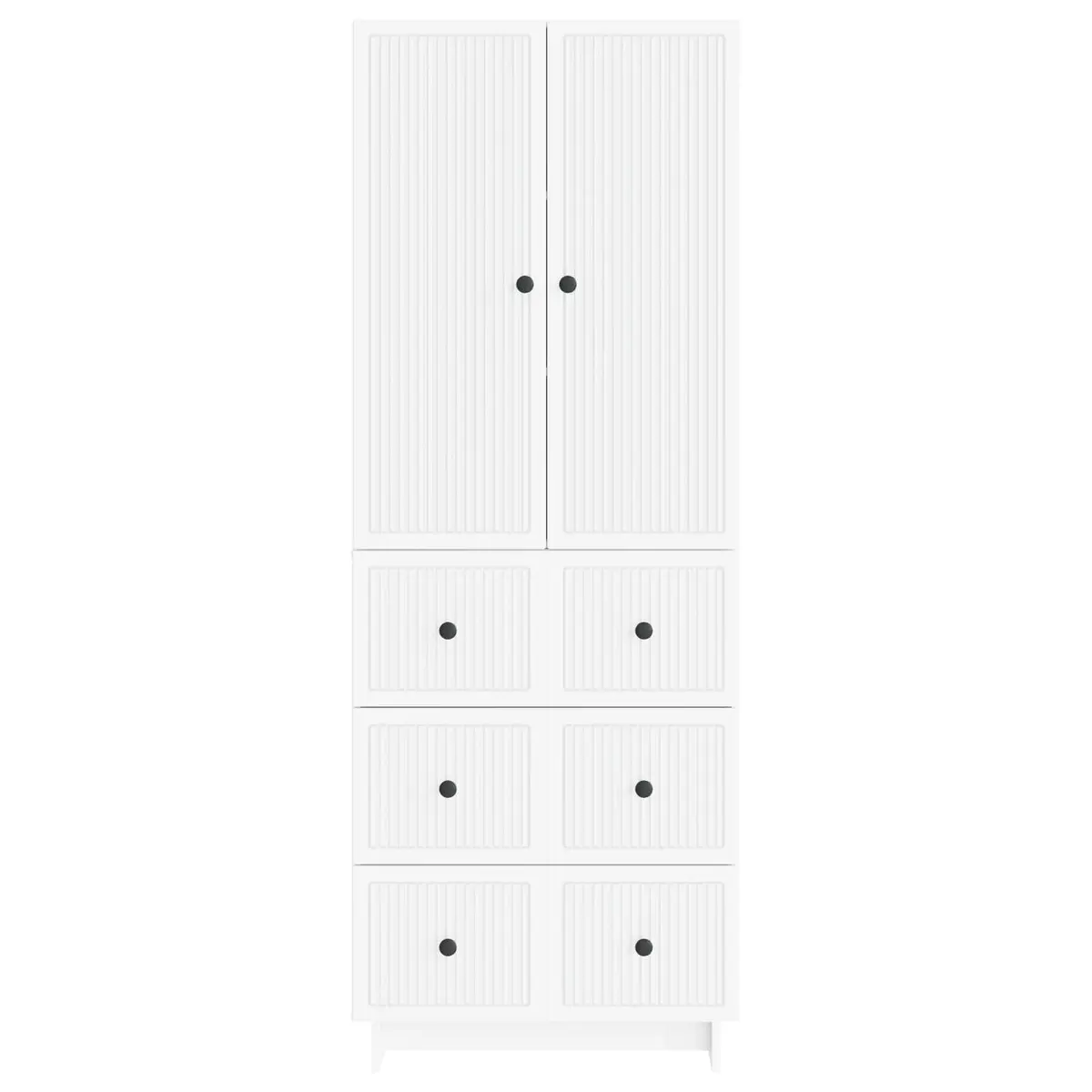 Engineered Wood Cabinet Set 2 Piece Storage Furniture Indoor Outdoor Home Garden