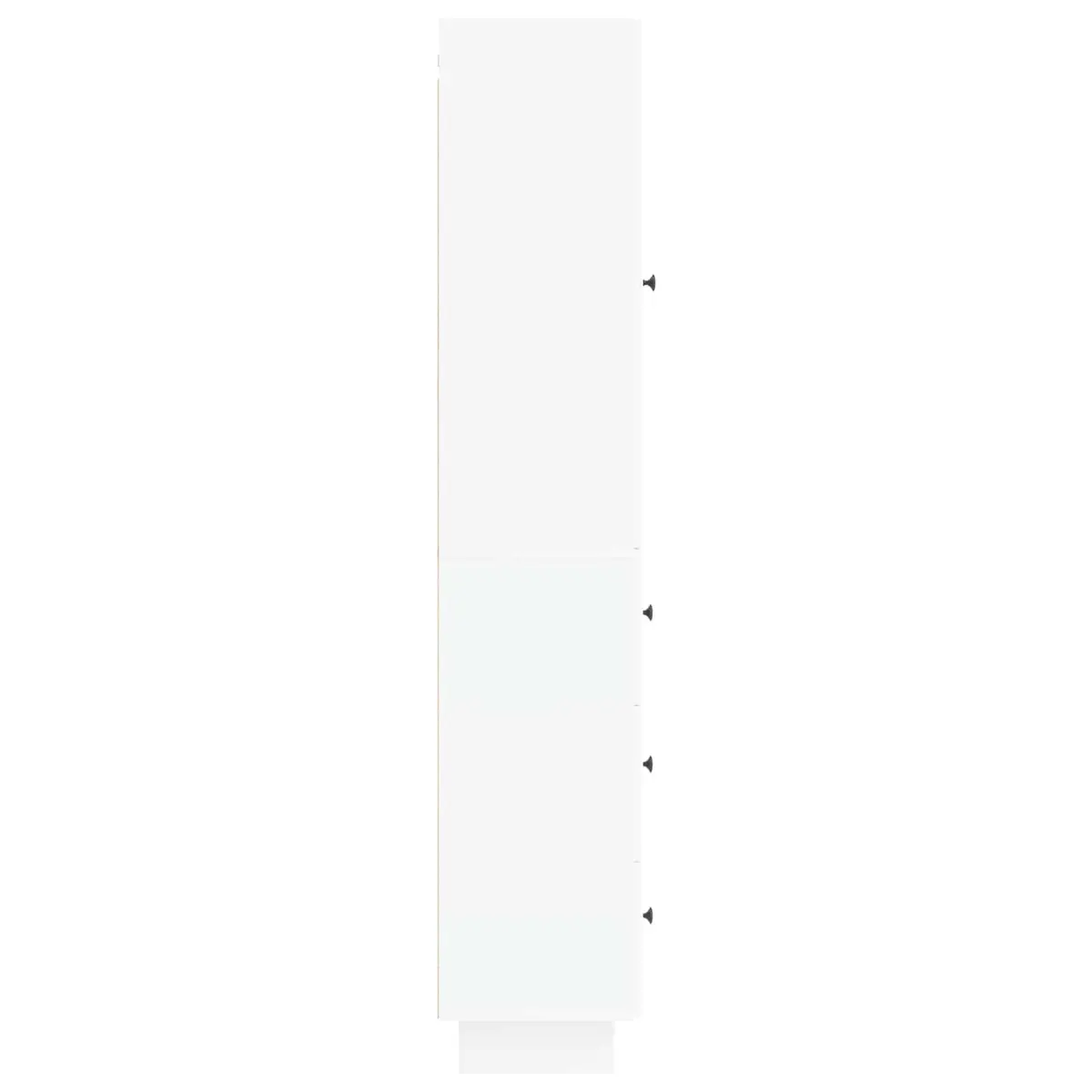 2-Piece White Engineered Wood Cabinet Set