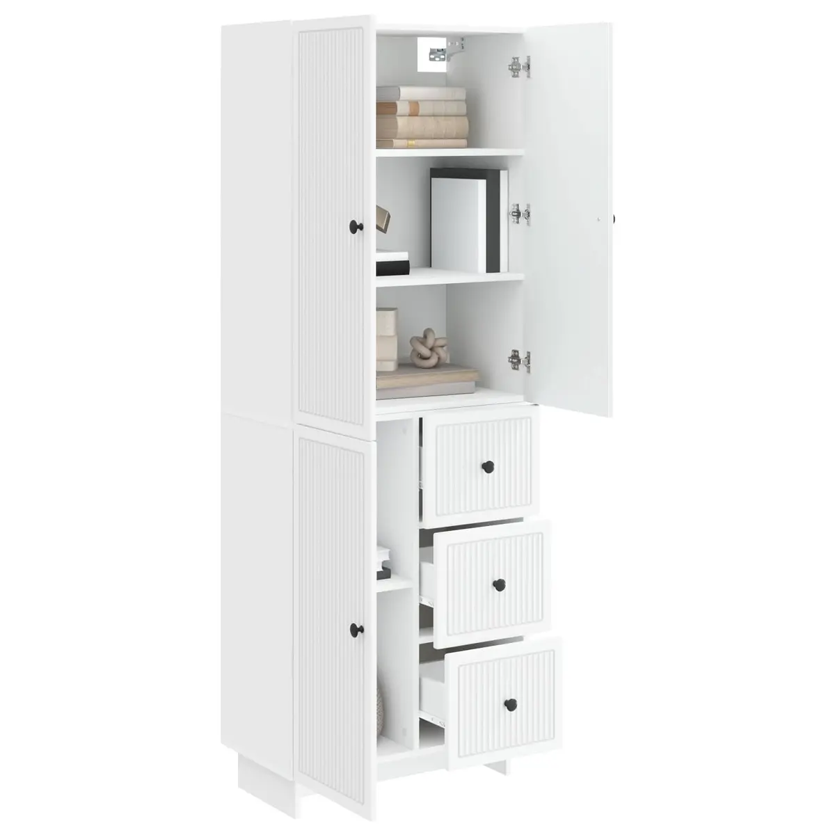 Cabinet Set Modular Storage Furniture 66 x 34.5 x 90 cm Engineered Wood Living Room