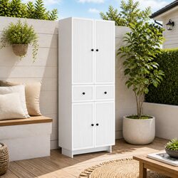 White Cabinet Set for Cozy Living Spaces