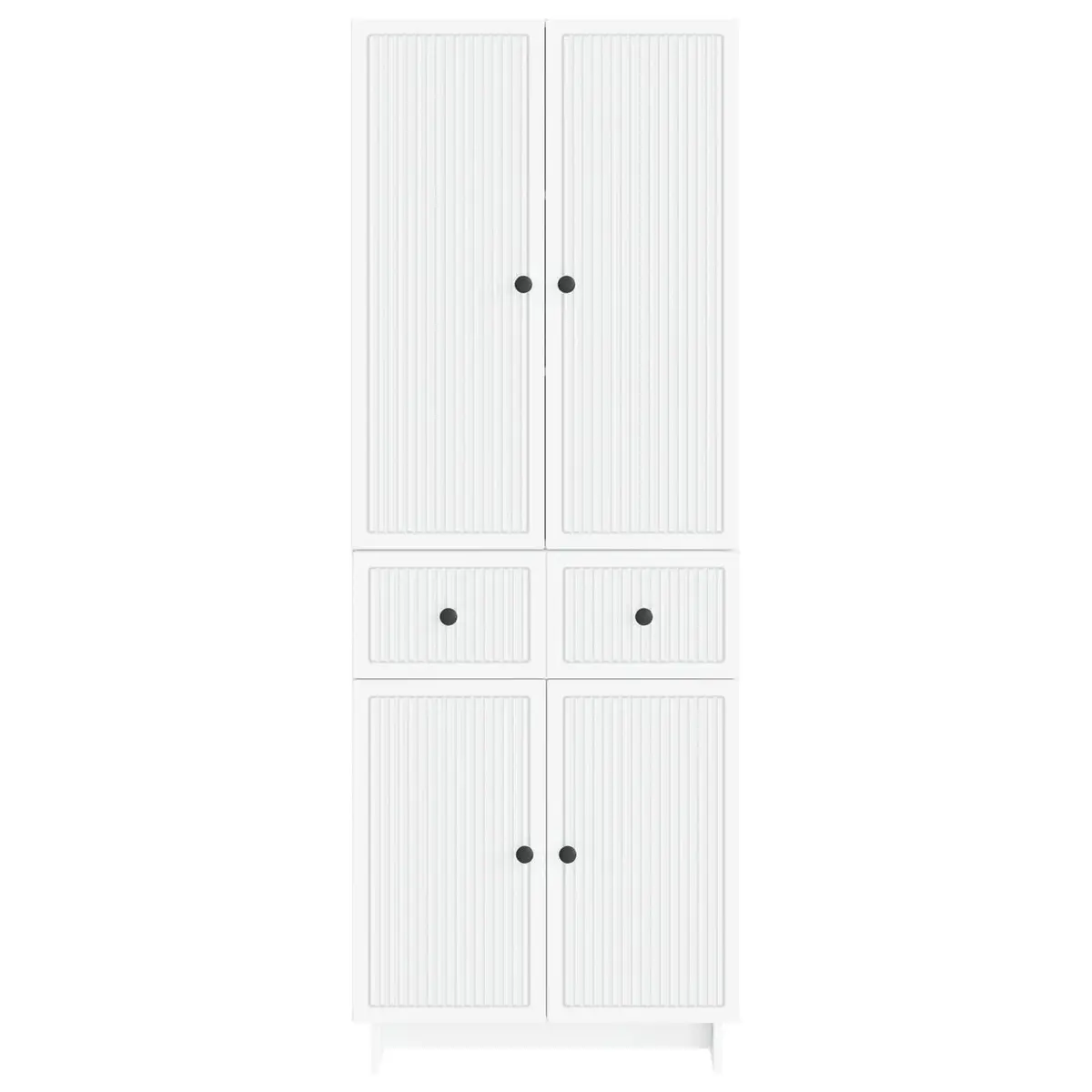 Cabinet Set White 66 x 34.5 x 90 cm Engineered Wood Furniture Storage