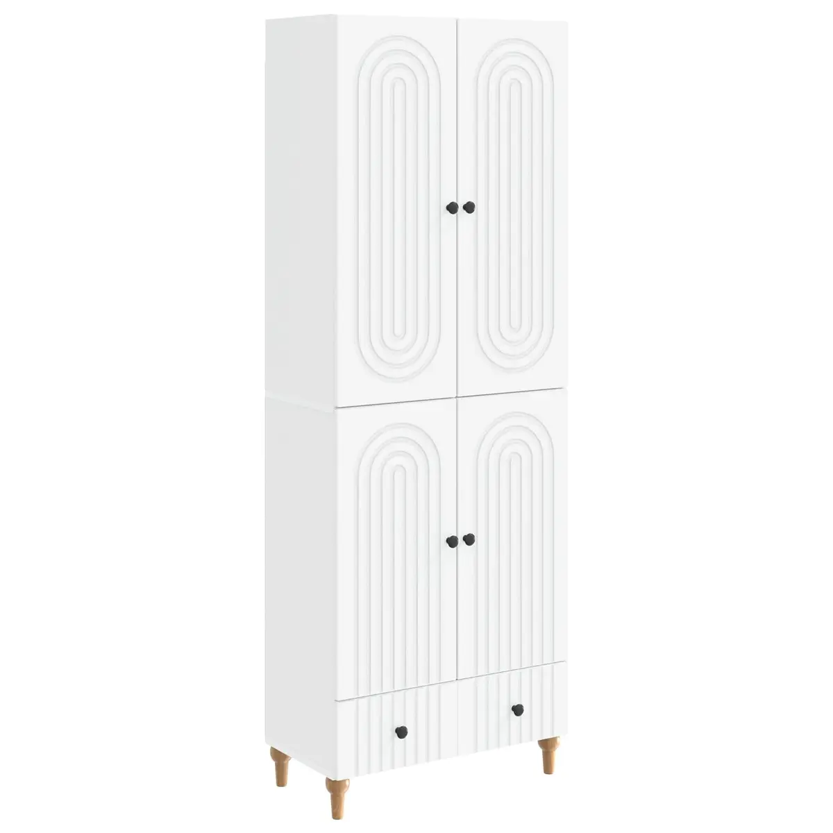 Cabinet Set Engineered Wood 66 x 34.5 x 95 cm Storage Furniture 2 pcs