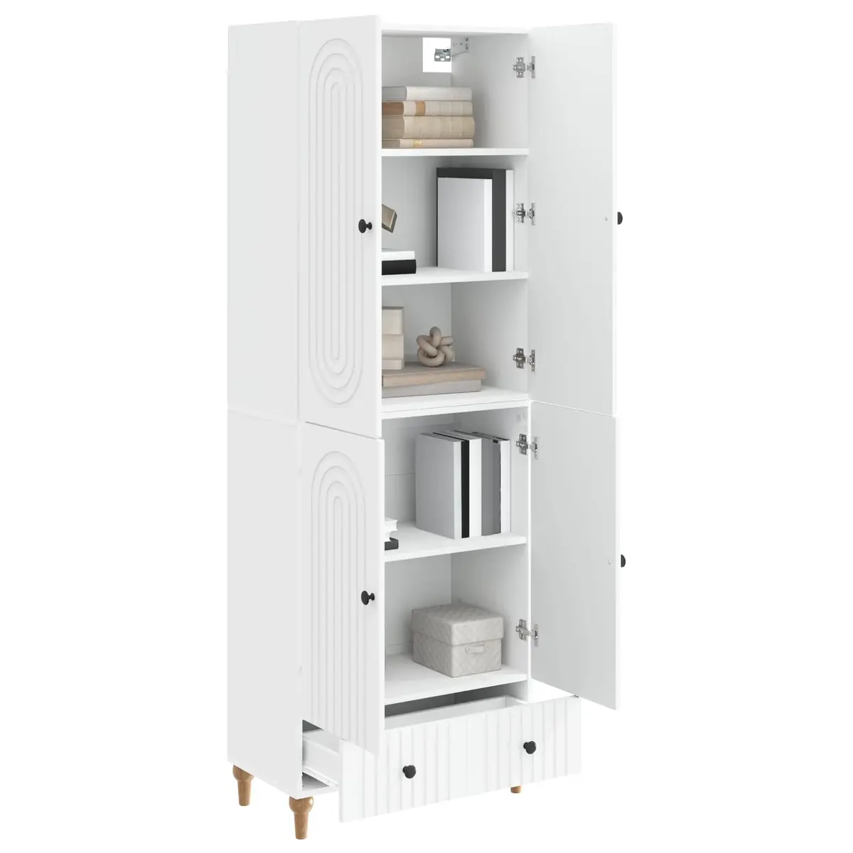 Cabinet Set Engineered Wood 66 x 34.5 x 95 cm Storage Furniture 2 pcs