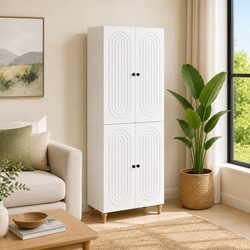 2-Piece Engineered Wood Cabinet Set for Cozy Living Spaces