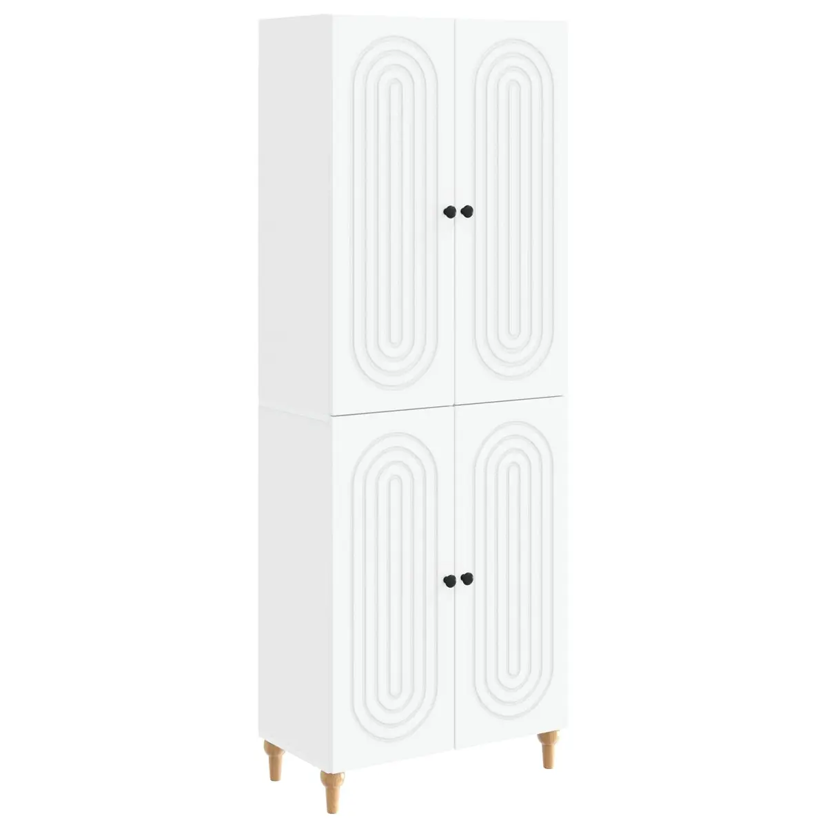 Cabinet Set Modern Minimalist 66x34.5x90cm Engineered Wood Storage Furniture