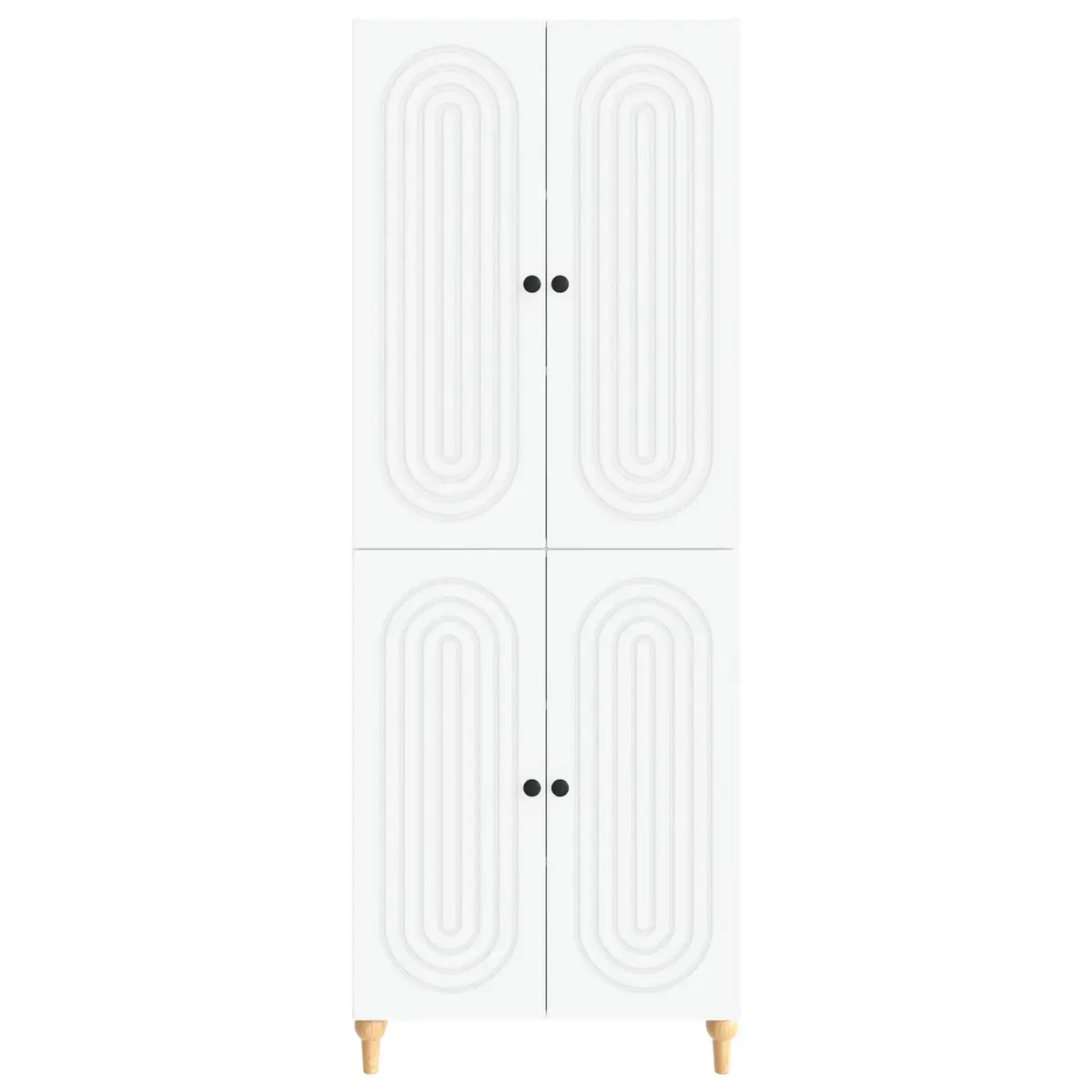 Cabinet Set Modern Minimalist 66x34.5x90cm Engineered Wood Storage Furniture