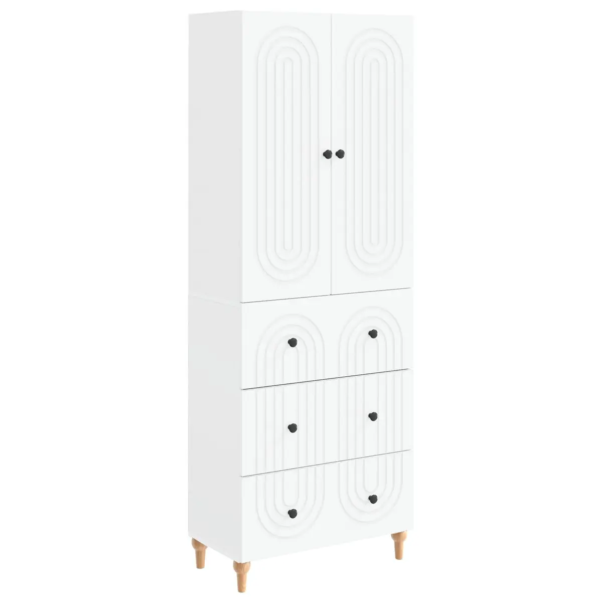 Cabinet Set Engineered Wood Storage Organiser 2 pcs
