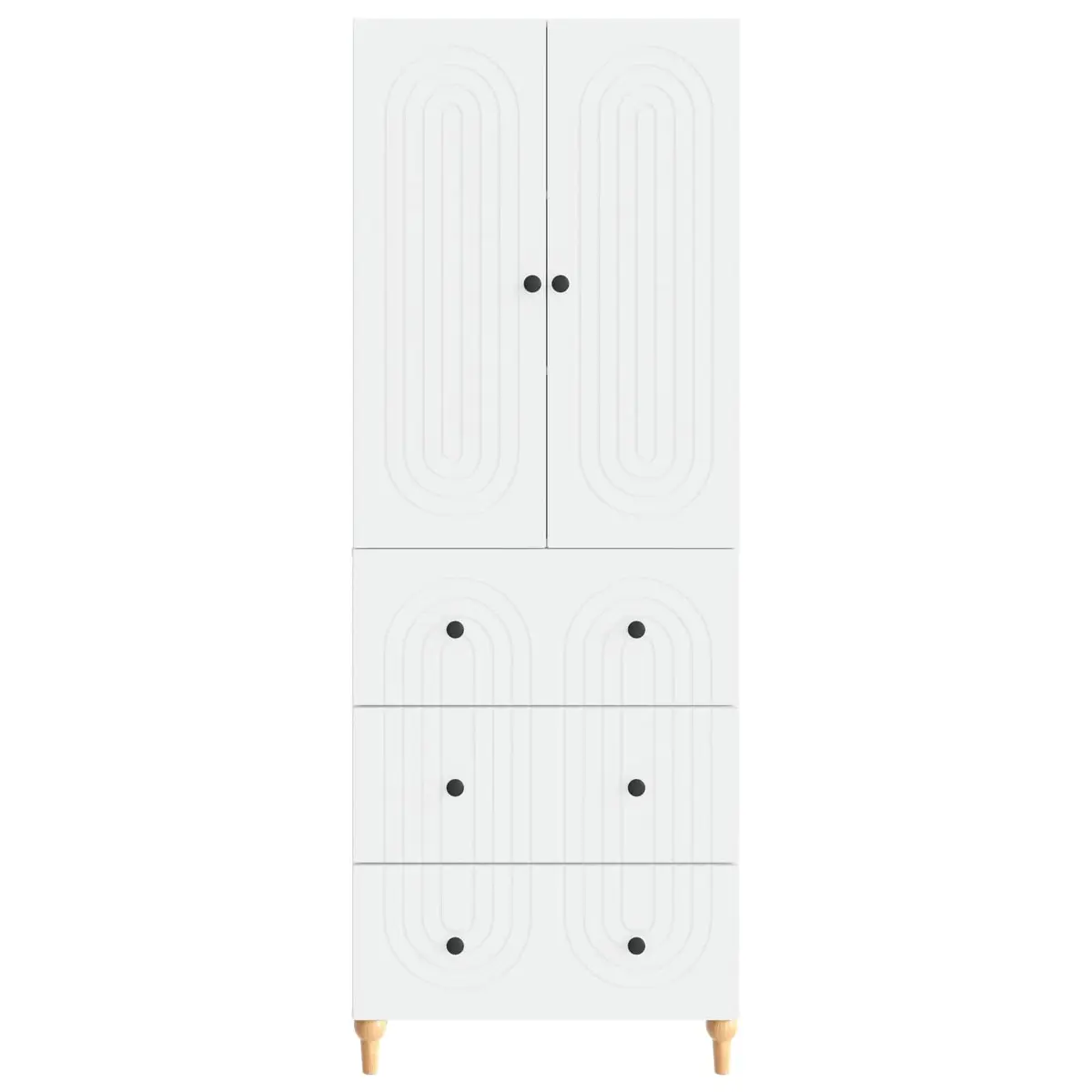 Cabinet Set Engineered Wood Storage Organiser 2 pcs
