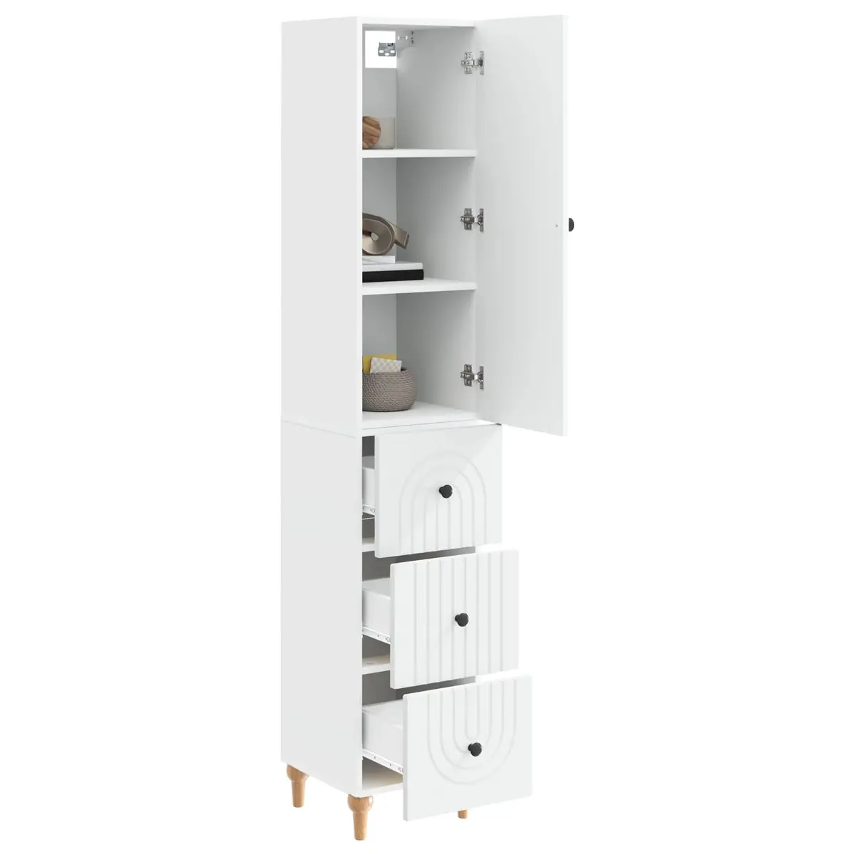 2-Piece Storage Cabinet Set for Indoor and Outdoor