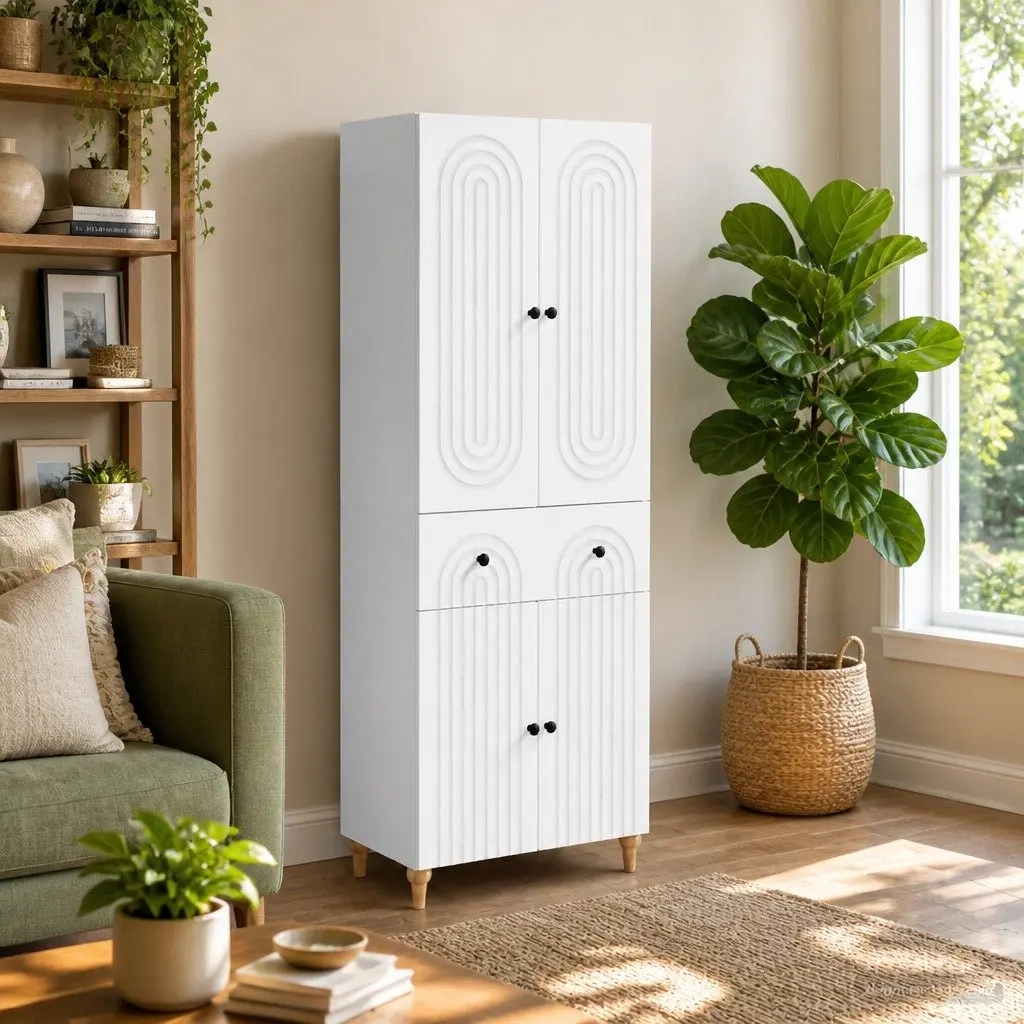 Cabinet Set Engineered Wood 66 x 34.5 x 90 cm Storage Furniture