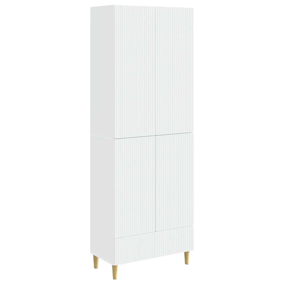 2-Piece Engineered Wood Cabinet Set for Storage