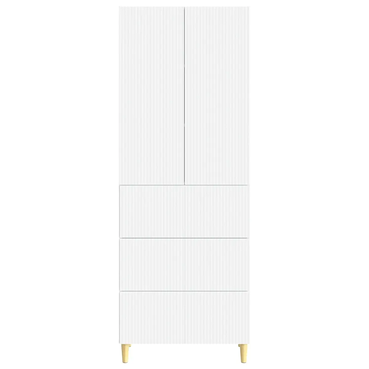 Cabinet Set Modern 66 x 34.5 x 90 cm Engineered Wood Storage Furniture