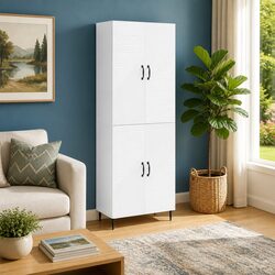Modern Two-Piece Cabinet Set for Home Storage