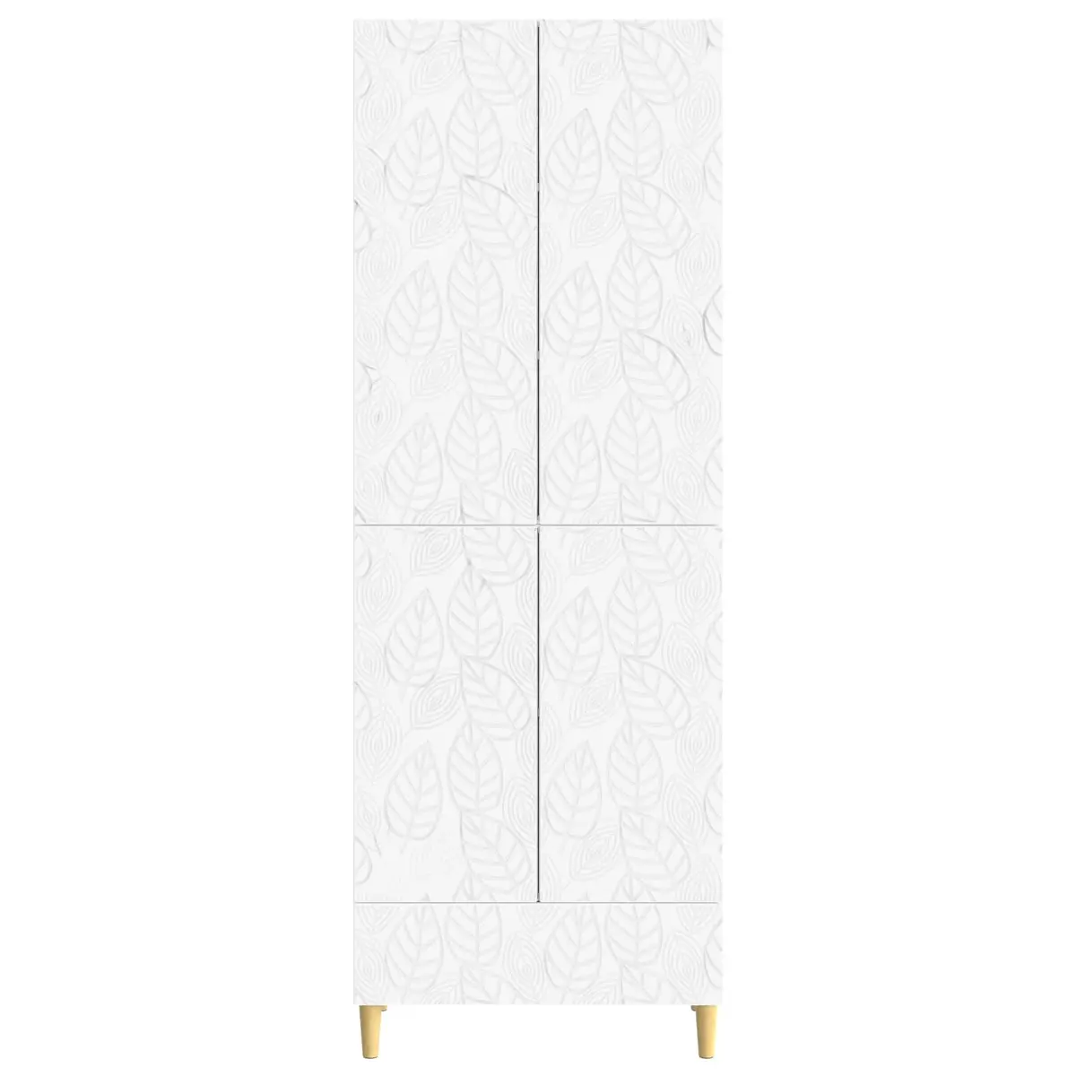 Cabinet Set White 2 Pieces Engineered Wood Storage Furniture Drawers Shelves Home Office