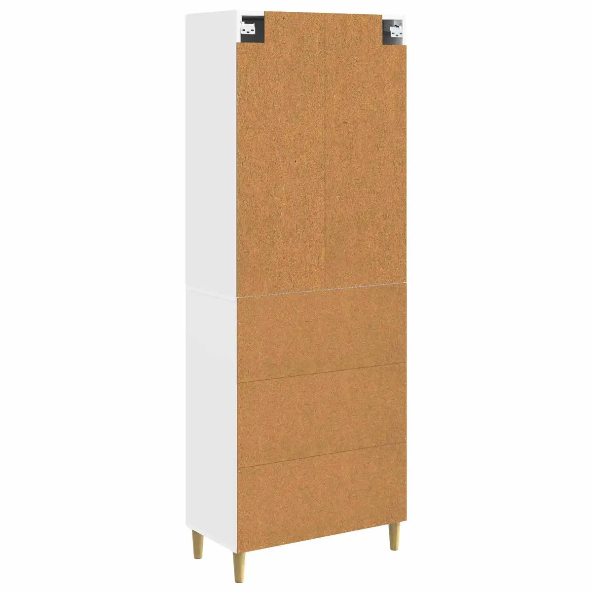 White Two-Piece Cabinet Set for Comfort