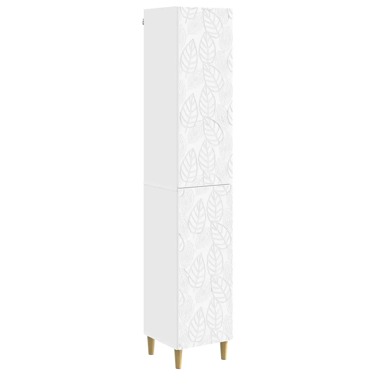 Cabinet Set White 2 Piece Storage Furniture Engineered Wood Composite Living Room