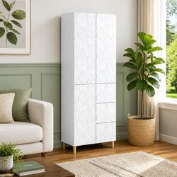 Cozy Modular Furniture Set 2 Pieces White for Indoor Outdoor