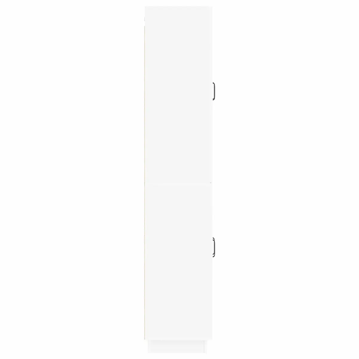 Cabinet Set 2 Pcs White Engineered Wood Storage Furniture Indoor Outdoor